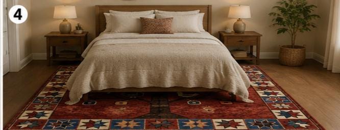 Hand Knotted Wool Tree of Life Rug – Terracotta Red with Tribal Birds & Geometric Border | Free Doorstep Delivery to USA (Made to Order)