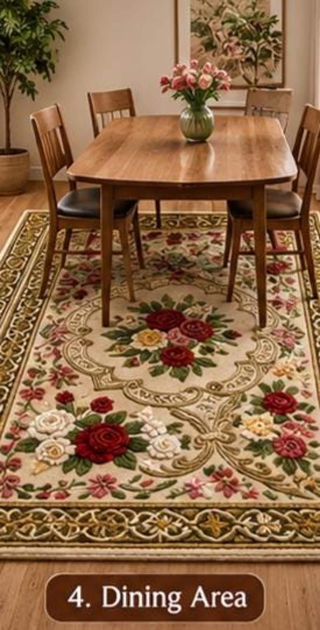Luxury Ivory Rug, Sculpted Medallion for a Mansion Library, Hand Tufted Wool Carpet | Made to Order