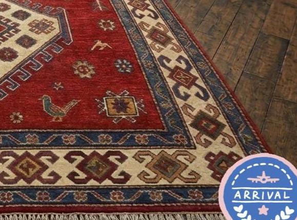 Hand Knotted Wool Southwest Bear Rug – Native American Thunderbird Cabin Carpet | Free Doorstep Delivery to USA (Made to Order)