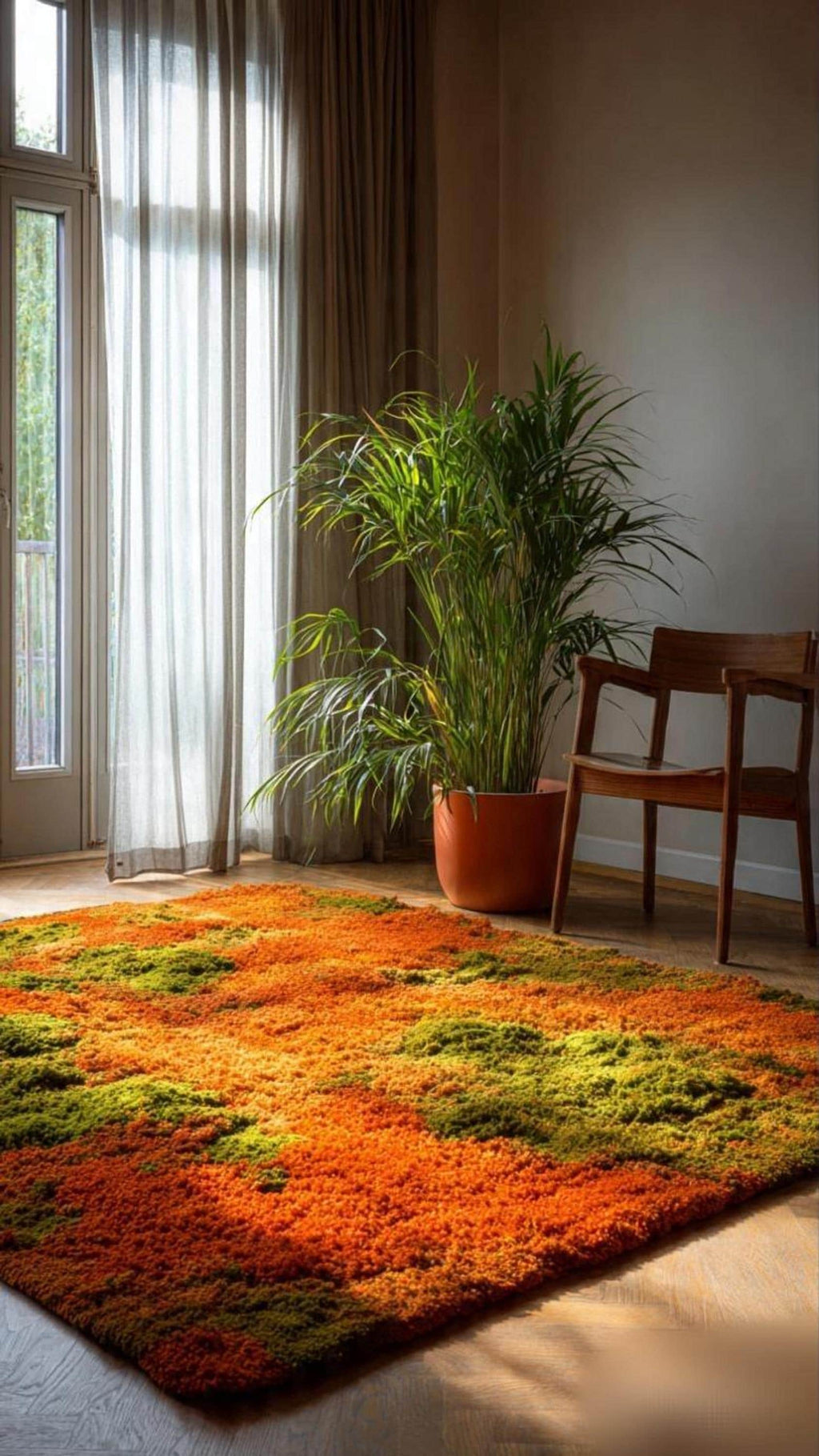 Forest Floor Mat, 3D Mossy Green Rug, Woodland Playroom Decor | Made to Order
