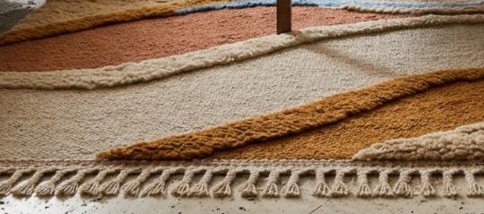 Handcrafted in India Abstract Wave Wool Rug – 3D Carved Topographical Sand Dune Area Carpet | Made to Order