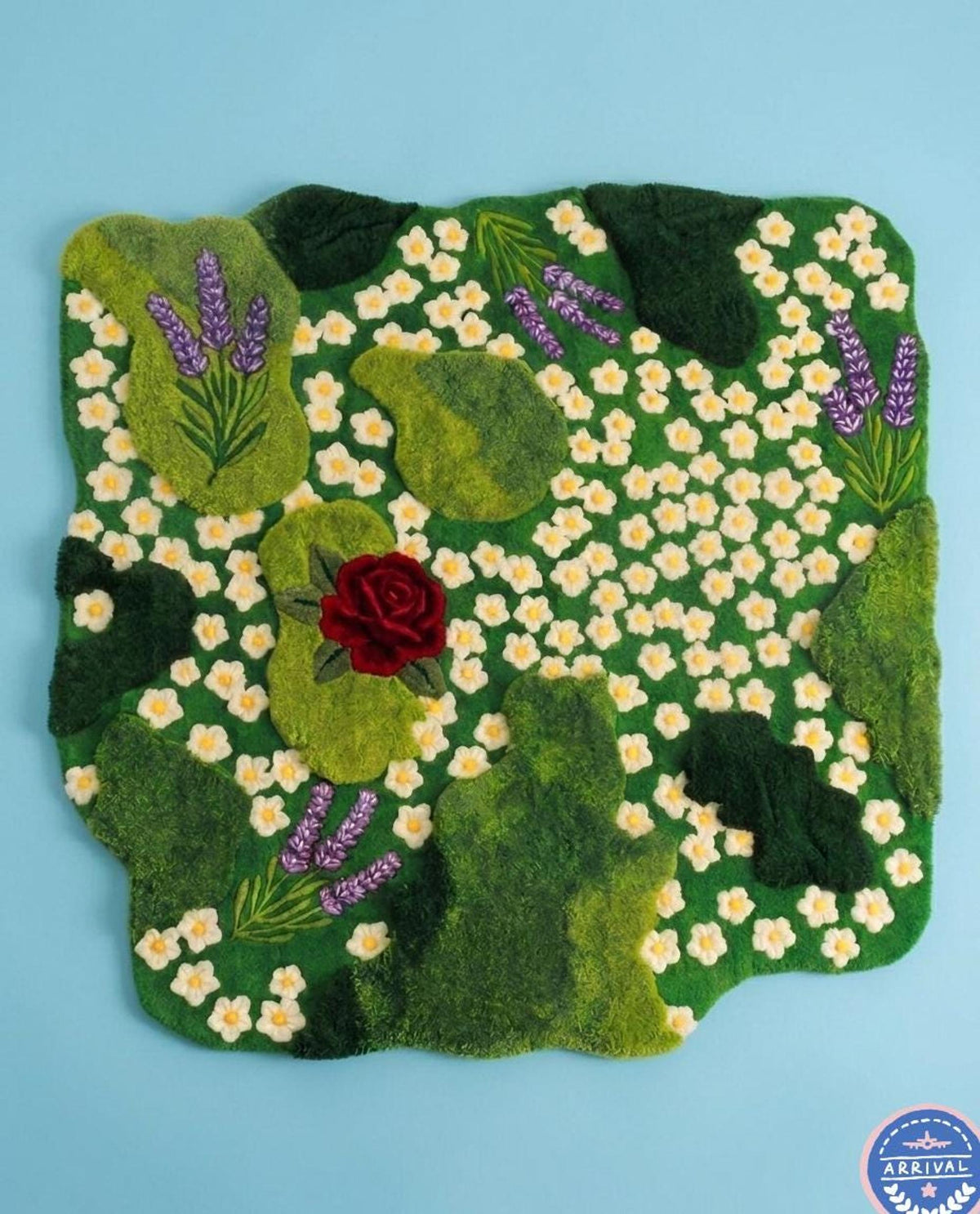 Wildflower Meadow Rug, 3D Flower Carpet, Hand-Tufted Wool Cottagecore Decor | Made to Order