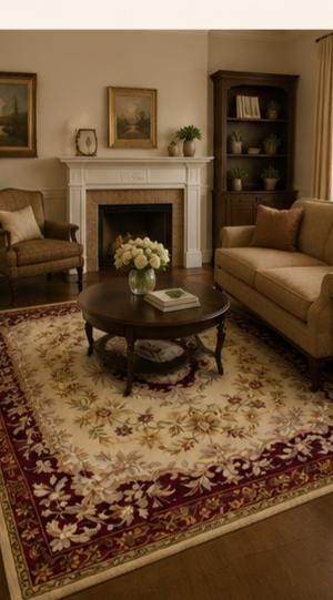 Elegant Traditional European Floral Hand-Tufted Rug | 100% New Zealand Wool | Made to Order