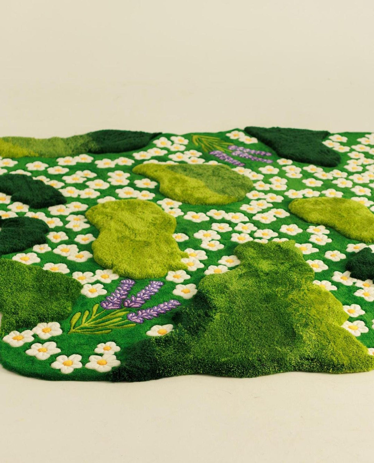 Wildflower Meadow Rug, 3D Flower Carpet, Hand-Tufted Wool Cottagecore Decor | Made to Order