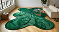 Irregular thick wool feel hand made tufted carpet | Made to Order